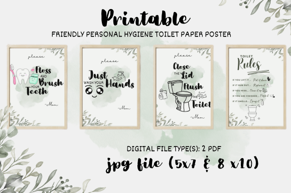 Download Friendly Personal Hygiene Toilet Poster - Poster Collection