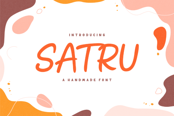 Download Satru a Handmade Playful Display Font - Handmade Collection
