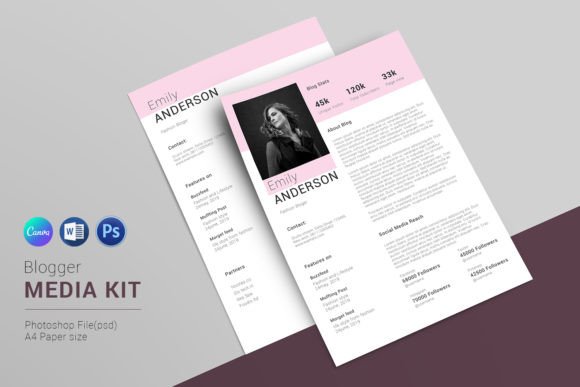 Download Blogger Media Kit Template - Premium Resources