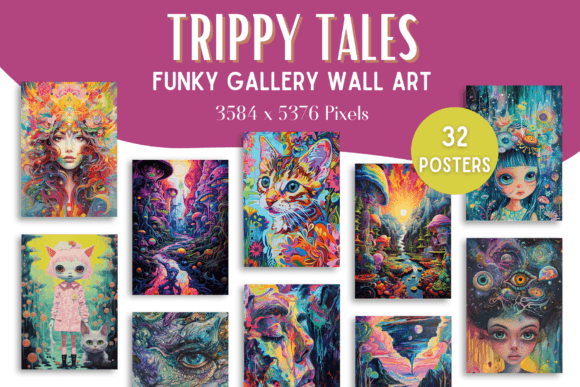 Download Trippy Funky Gallery Wall Art Posters - Poster Collection